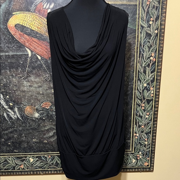 Cache Black Backless Draped Dress - Picture 1 of 8